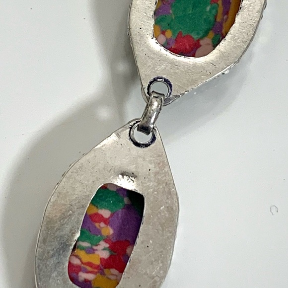 Colorful River Silica Stone Silver Bracelet - Picture 5 of 5